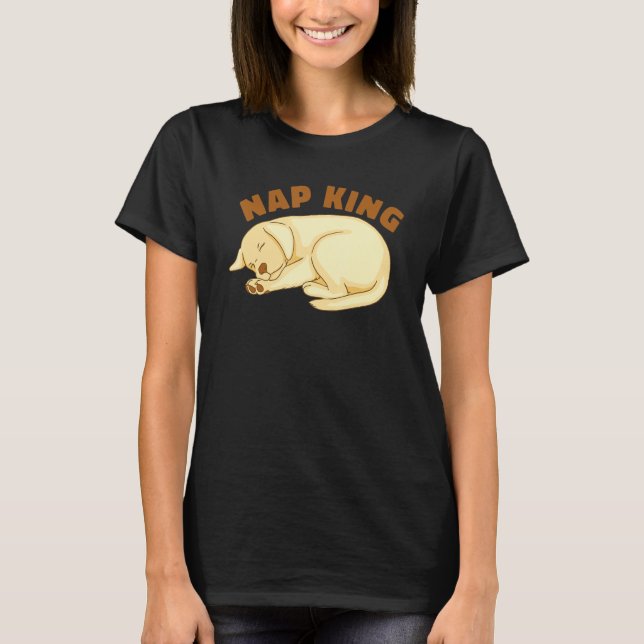 T-shirt Dog Golden Retriever Nap Sleeping Sleep Pajama Nig (Devant)