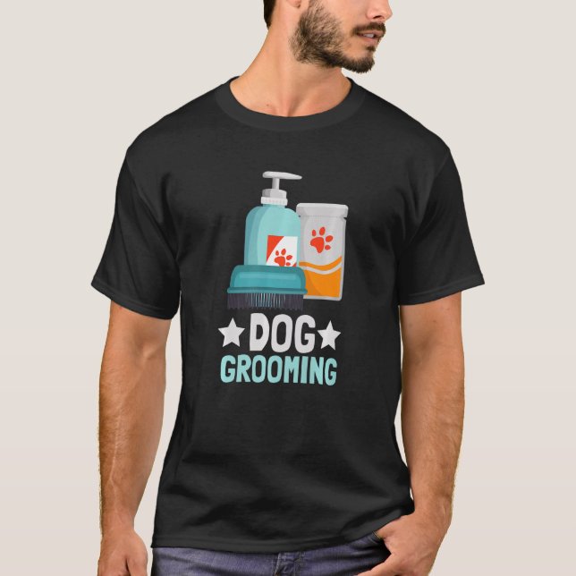 T-shirt Dog Groomer And Dog Hair Grooming Premium (Devant)
