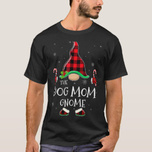T-shirt Dog Maman Gnome Buffalo Plaid Matching Family Chri