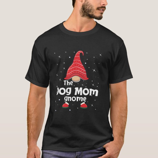 T-shirt Dog Mom Gnome Family Matching Christmas Funny Paja (Devant)
