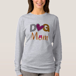 T-shirt Dog Mom Leopard Print/Trending Dog  Lover Gift