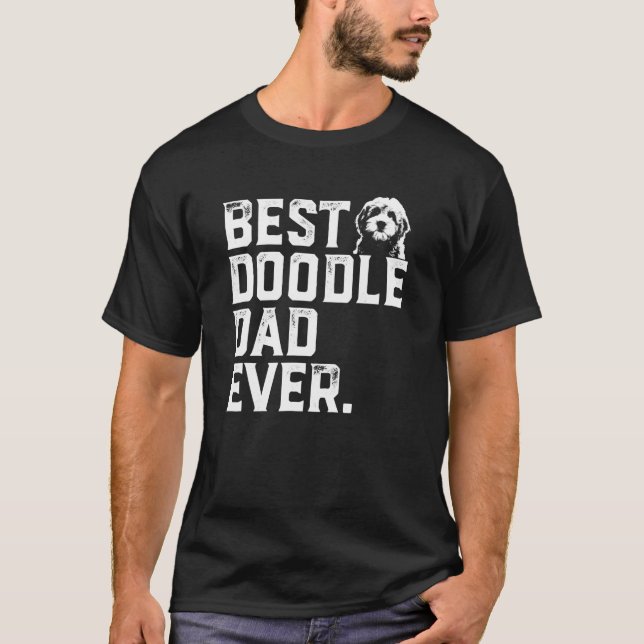 T-shirt Dog papa de Goldendoodle Meilleur Doodle Papa Jama (Devant)