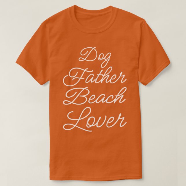T-shirt Dog Père Plage Lover II (Design devant)