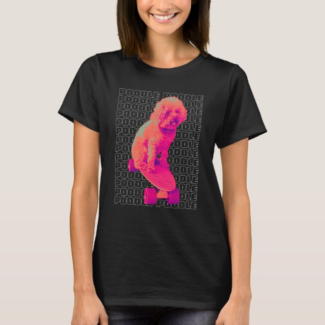 T-shirt Dog  Poodle Women's Poodle Men's (Devant)