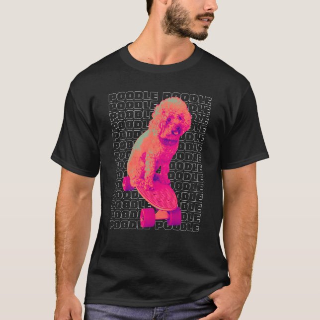 T-shirt Dog  Poodle Women's Poodle Men's (Devant)