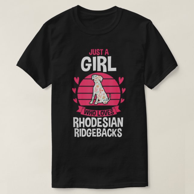T-shirt Dog Rhodesian Ridgeback  (Design devant)