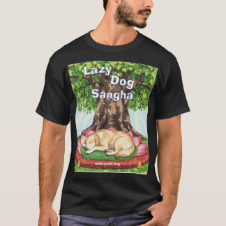 T-shirt Dog Sangha Lazy avant et arrière