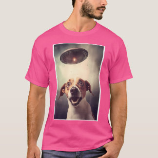 T-shirt Dog Selfie With Ufos Alien Extraterrestrial Ufo Be