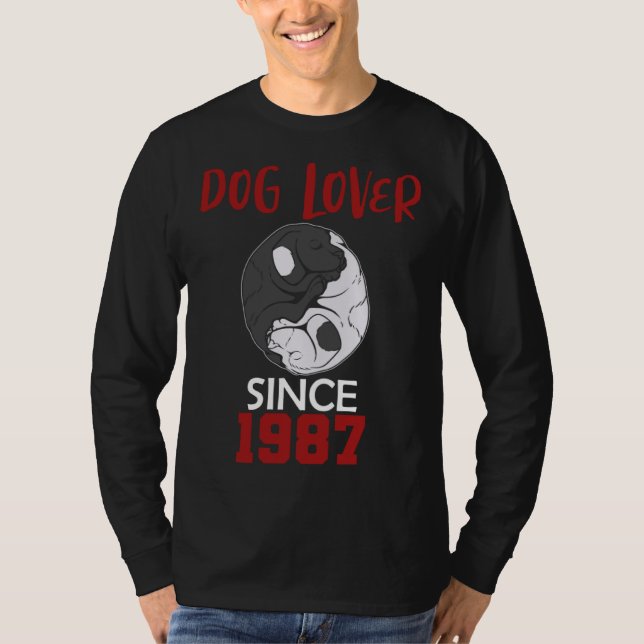 T-shirt Dog  since 1987 (Devant)
