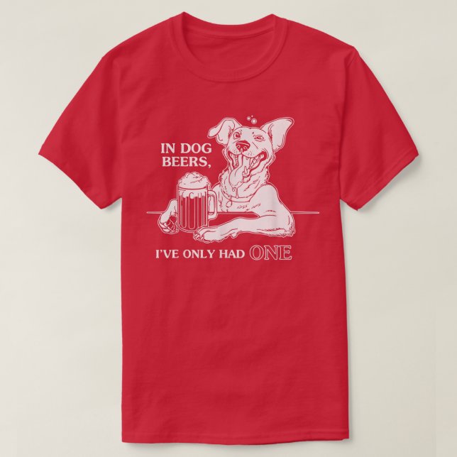 T-shirt Dog T In Dog Beers (Design devant)