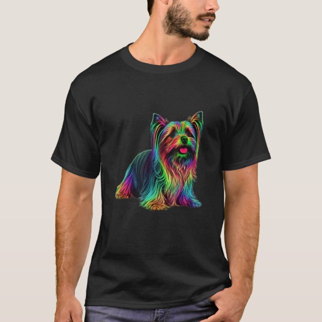 T-shirt Dog Yorkshire Terrier Mom (Devant)
