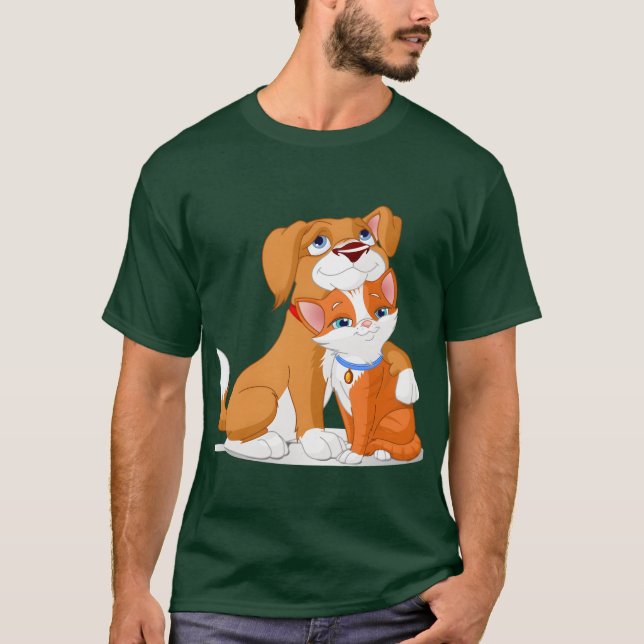 T-shirt Dogcat relation Dogcat fille fille (Devant)