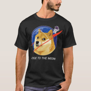 T-shirt Doge À L'Astronaute De La Lune NASA Shibu Inu Meme