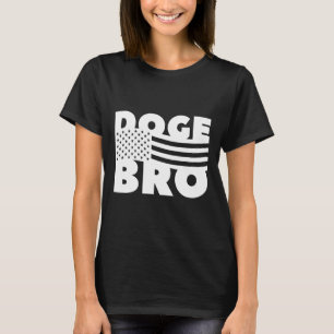T-shirt Doge Bro Américain Patriotique Trump Efficacité 
