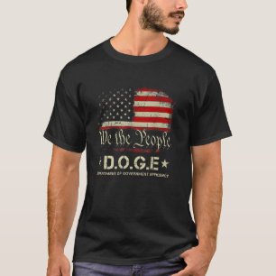 T-shirt DOGE D.O.G.E Ministère de l'Efficacité gouvernemen