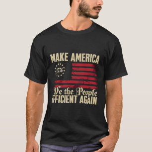 T-shirt Doge D.o.g.e Rendre l'Amérique efficace Trump 20