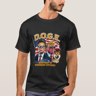 T-shirt Doge D.o.g.e. Rendre l'Amérique efficace Trump D