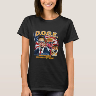 T-shirt Doge D.o.g.e. Rendre l'Amérique efficace Trump D