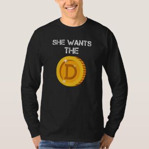 T-shirt Doge Doge Coin Mème Dirty Joke Hodl Doge Elle Veut