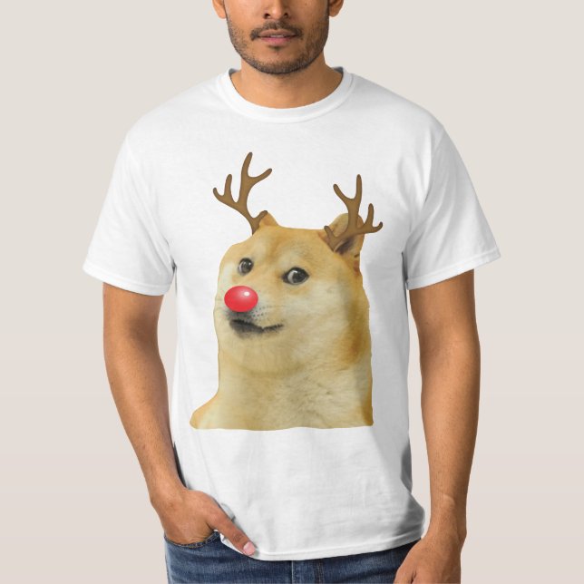 T-shirt Doge Dogright Doggo Chien Carte de Mème de Noël ro (Devant)