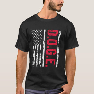 T-shirt DOGE Drôle D.O.G.E. Département de l'Efficacite du