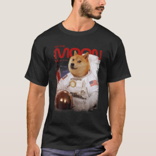 T-shirt DOGE HODL À L'Astronaut Lune DOGE Crypto Mème D