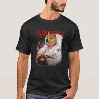 T-shirt DOGE HODL À L'Astronaut Lune DOGE Crypto Mème D