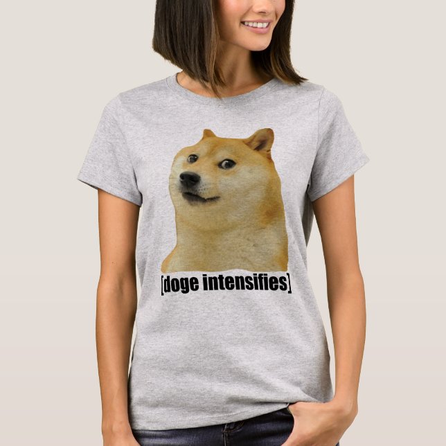 T-shirt Doge intensifie le mème Doggo Shiba Inu #Dogright (Devant)