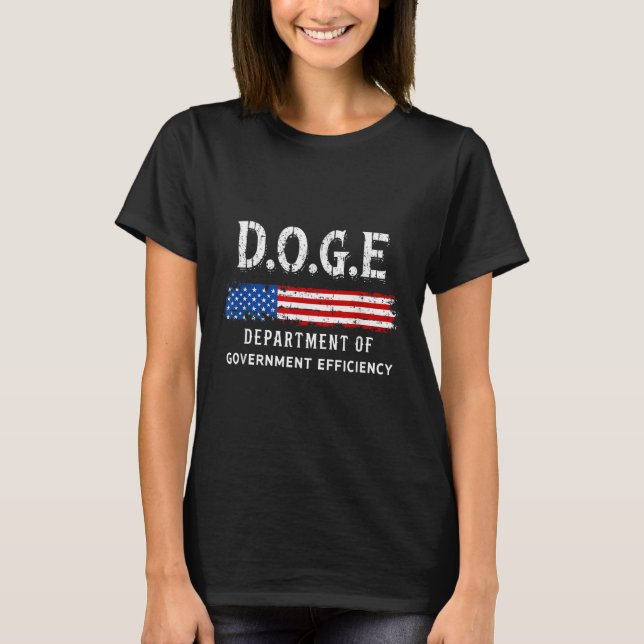 T-shirt Doge Ministère De L'Efficacité Gouvernementale (Devant)