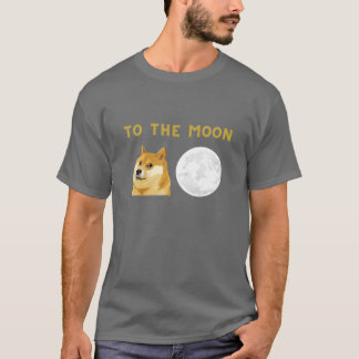 T-shirt Dogecoin À La Cryptomonnaie Lune
