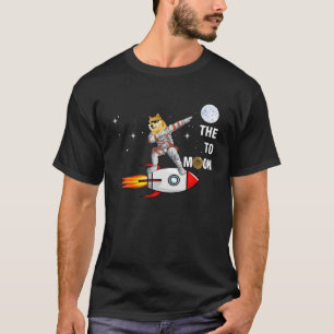 T-shirt Dogecoin À La Lune, Cool Doge Coin Crypto Curre