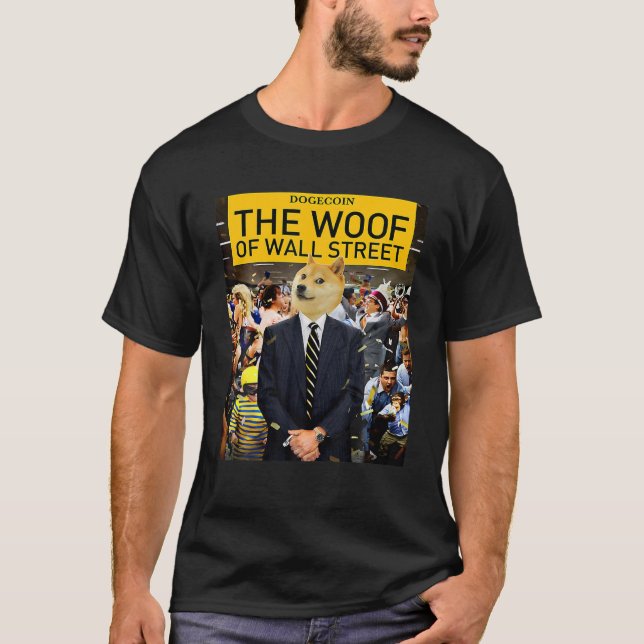 T-shirt Dogecoin À La Lune Crypto Mème Drôle (Devant)