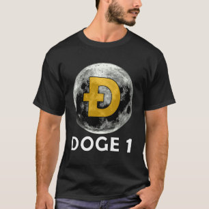 T-shirt Dogecoin Crypto Devise À La Lune