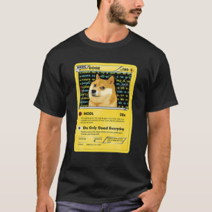 T-shirt Dogecoin Doge Carte HODL Crypto Mème Hommes Enfant