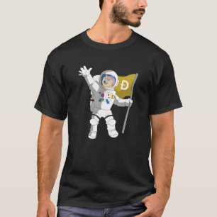 T-SHIRT DOGECOIN DOGE COIN SHIBA INU HODL ASTRONAUT À