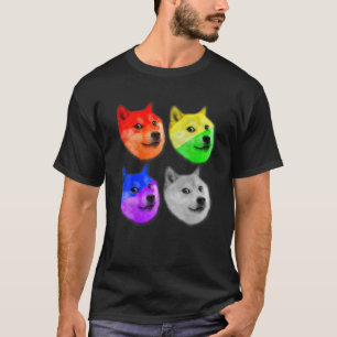T-shirt Dogecoin Doge Crypto Top Mème Drôle Drôle LGBT