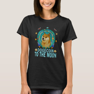 T-shirt Dogecoin Doge Hodl À La Lune Crypto Meme Dogecoi