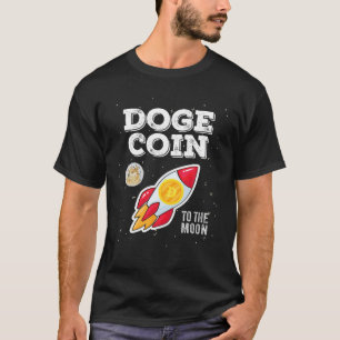 T-shirt Dogecoin Doge HODL À La Lune Drôle Mème Crypto