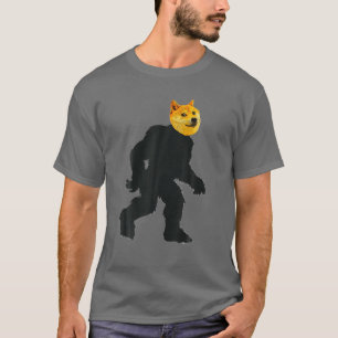 T-shirt Dogecoin Doge HODL Sasquatch Meme Dogezilla drôle
