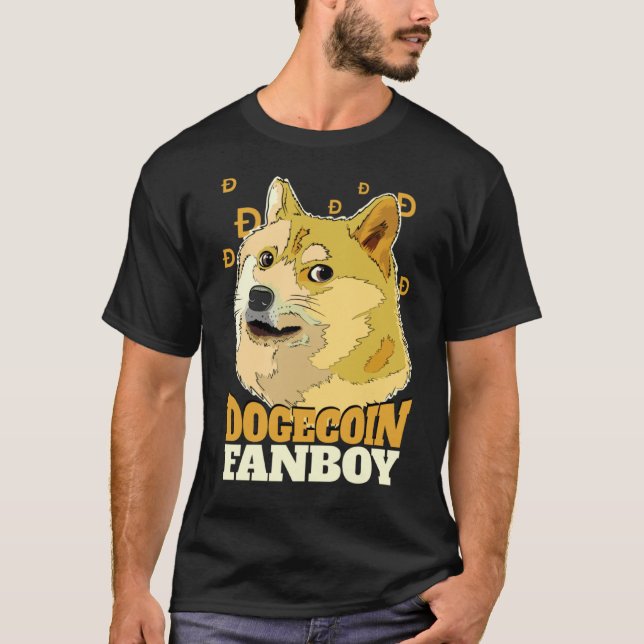 T-shirt Dogecoin Fanboy Doge et Crypto (Devant)