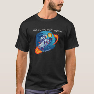 T-shirt Dogecoin HODL À La Lune Crypto Rocket Cryptocurr