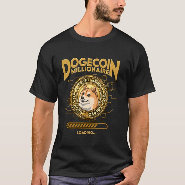T-shirt Dogecoin Millionaire Funny Dogecoin Crypto Co (Devant)