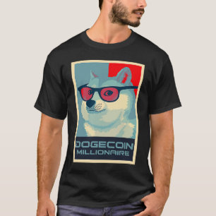 T-shirt DOGECOIN Millionaire HODL Crypto SHIB Token to