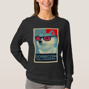 T-shirt DOGECOIN Millionnaire HODL Crypto SHIB Jeton vers