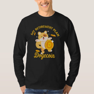 T-shirt Dogecoin Mon Régime De Retraite Cryptomonnaie Btc
