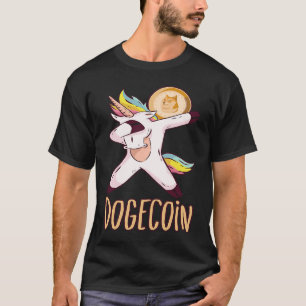 T-shirt Dogecoin Moon Dab Cryptomonnaie Bitcoin Dogecoin