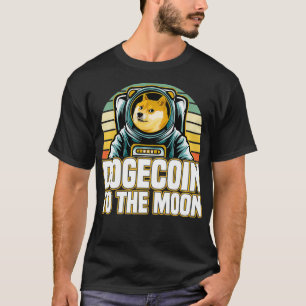 T-shirt Dogecoin Rétro Au Basculement De Lune