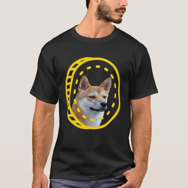 T-shirt Dogecoin Shiba Inu Cryptocurrency (Devant)