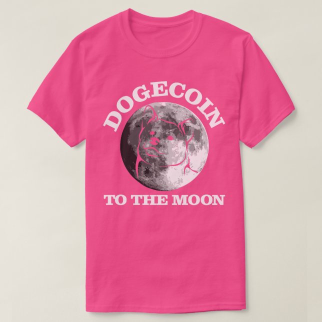 T-shirt dogecoin to the moon drôle crypto quote cadeau 1 (Design devant)