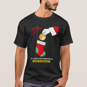 T-shirt Dogecoin Token Chaussettes De Noël Tout Ce Que Je